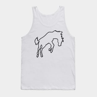 bucking horse outline Tank Top